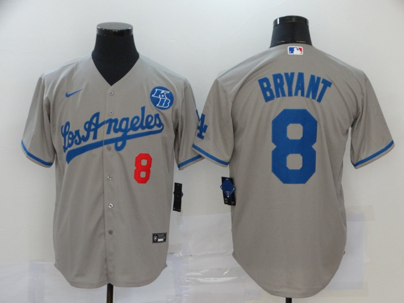 Dodgers 8 Kobe Bryant Gray 2020 Nike KB Cool Base Jersey