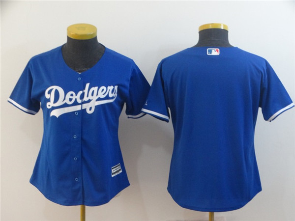 Dodgers Blank Royal Women Cool Base Jersey