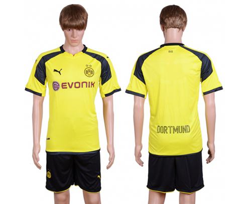 Dortmund Blank European Away Soccer Club Jersey