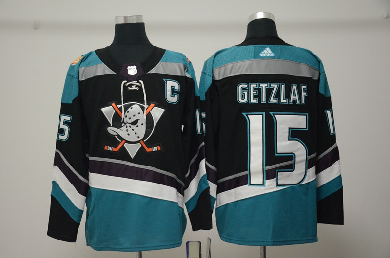 Ducks 15 Ryan Getzlaf Black Alternate  Jersey