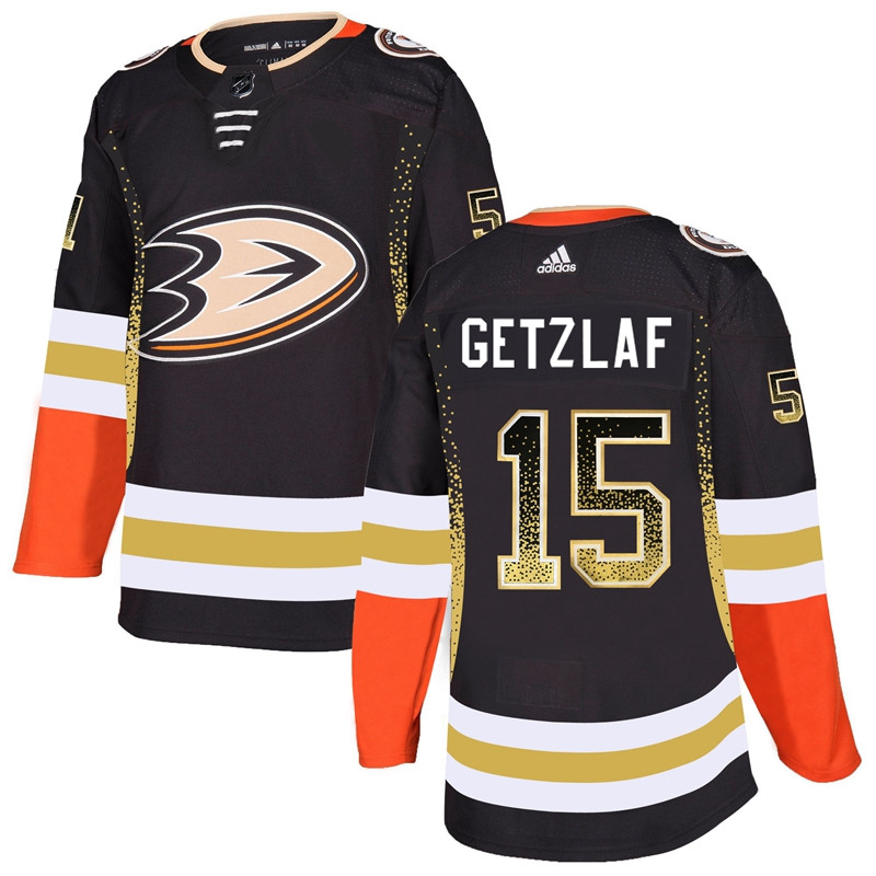 Ducks 15 Ryan Getzlaf Black Drift Fashion  Jersey