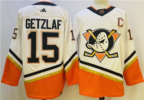 Ducks 15 Ryan Getzlaf White Reverse Retro Adidas Jersey