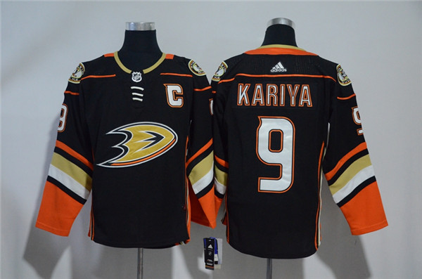 Ducks 9 Paul Kariya Black  jersey