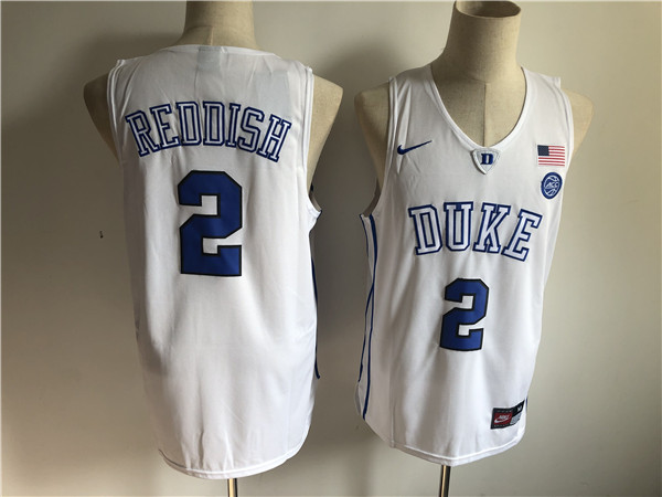 Duke Blue Devils 2 Cam Reddish White Nike College Basketball Jersey