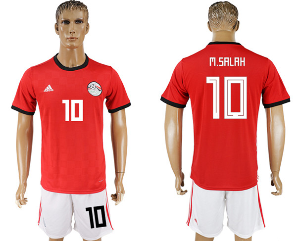 Egypt 10 M.SALAH Home 2018 FIFA World Cup Soccer Jersey