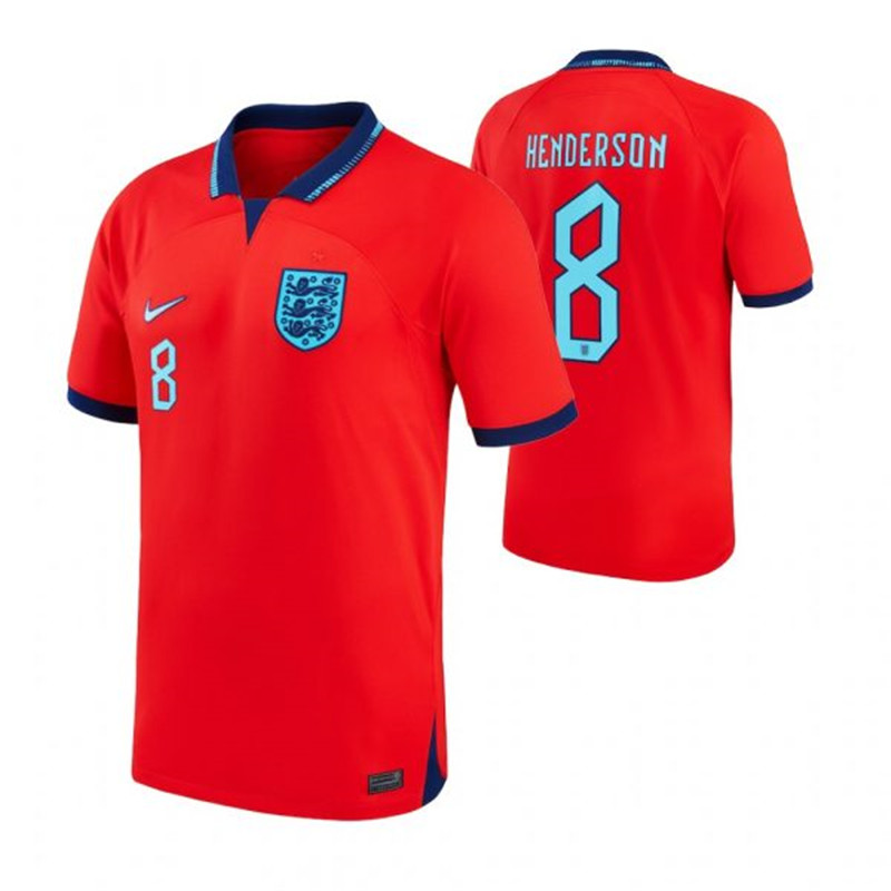 England 8 HENDERSON Away 2022 FIFA World Cup Thailand Soccer Jersey