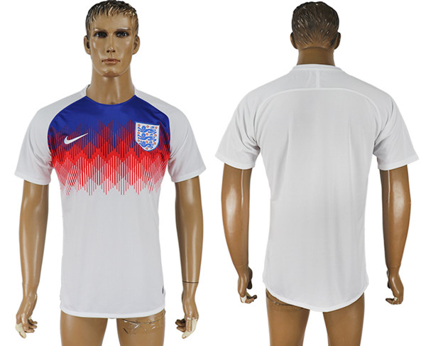 England White 2018 FIFA World Cup Training Thailand Soccer Jersey