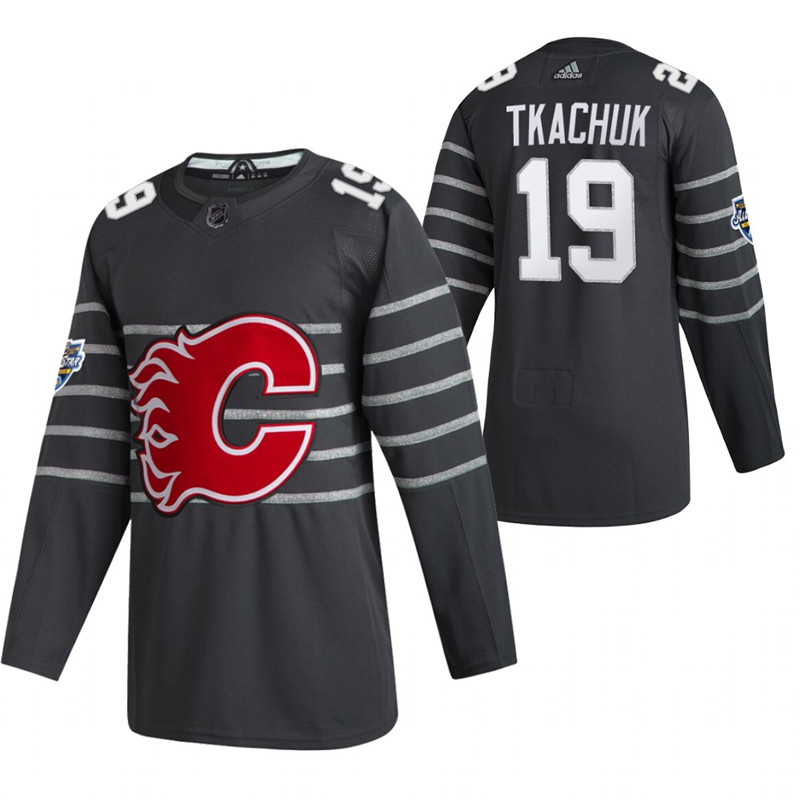 Flames 19 Matthew Tkachuk Gray 2020 NHL All Star Game Adidas Jersey