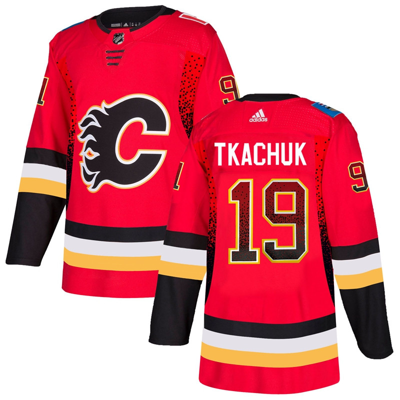 Flames 19 Matthew Tkachuk Red Drift Fashion  Jersey