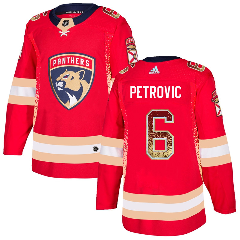 Florida Panthers 6 Alexander Petrovic Red Drift Fashion  Jersey