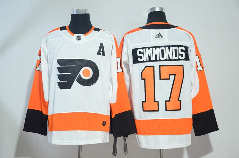 Flyers 17 Wayne Simmonds White  Jersey