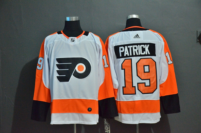 Flyers 19 Nolan Patrick White Adidas Jersey