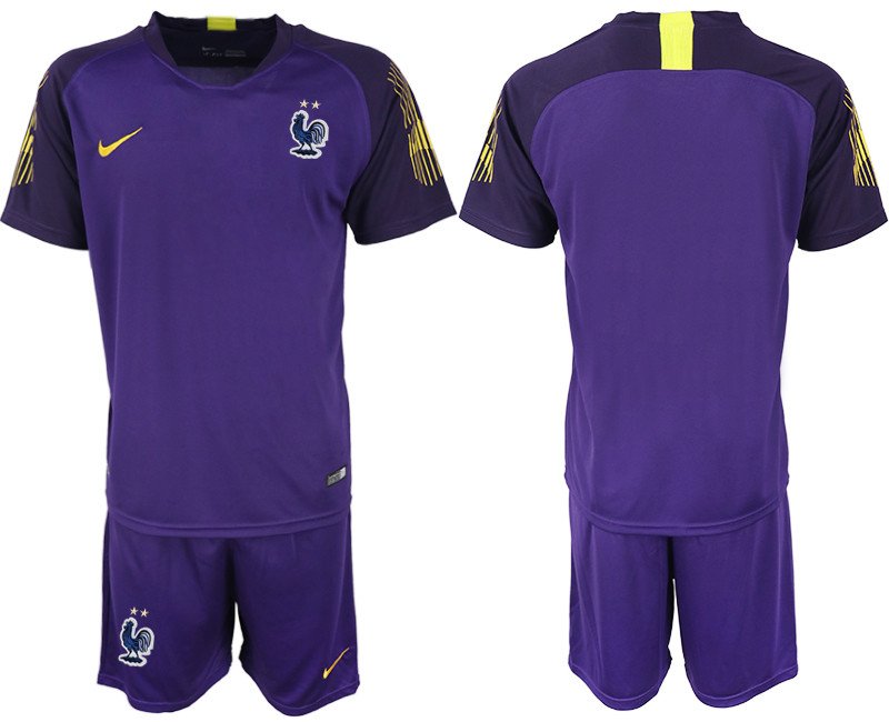 France 2018 FIFA World Cup Violet Goalkeeper Soccer Jersey