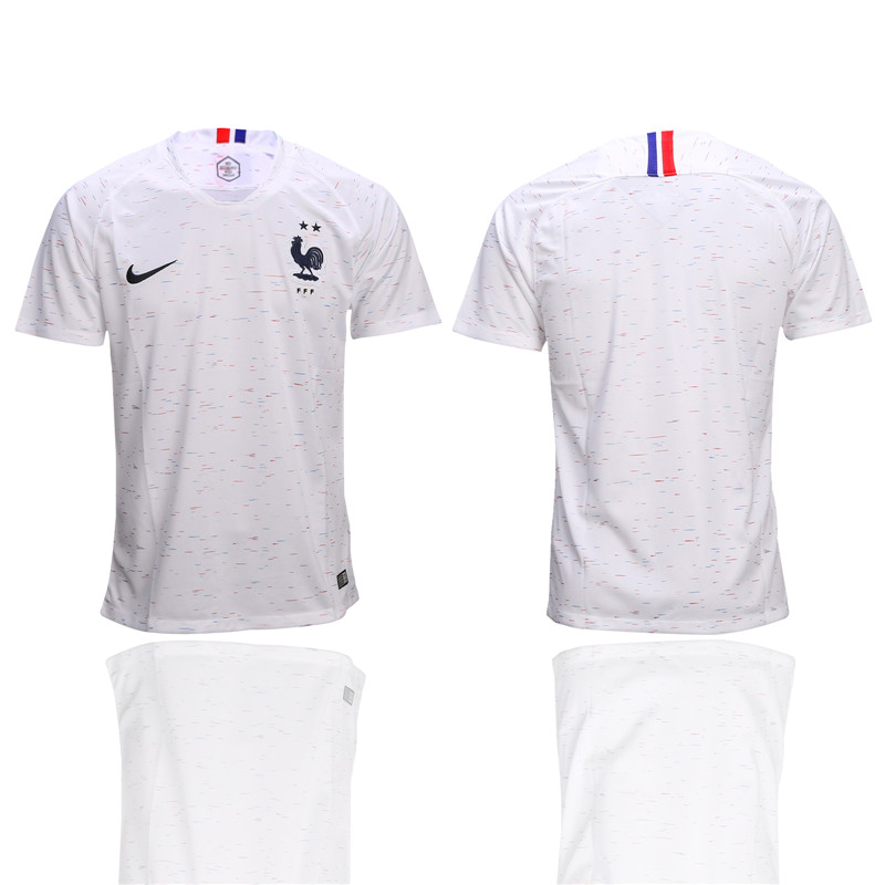 France Away 2 Star Thailand Soccer Jersey