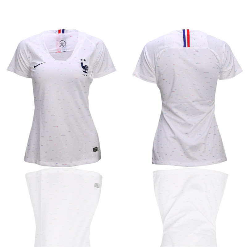 France Away Women 2 Star Soccer Jersey