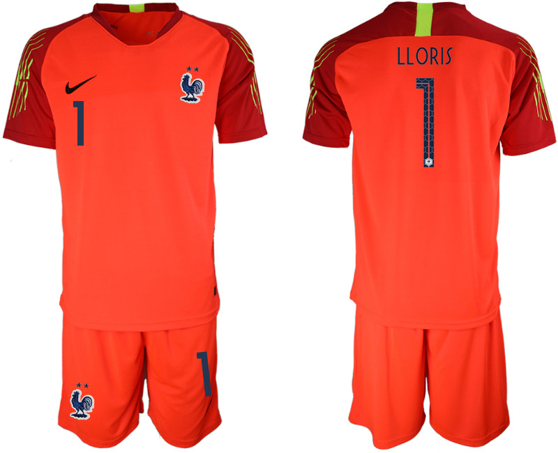 France Red 2018 FIFA World Cup Goalkeeper Soccer Jersey