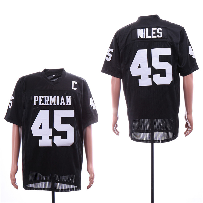 Friday Night Lights 45 Bobbie Miles Black Movie Football Jersey