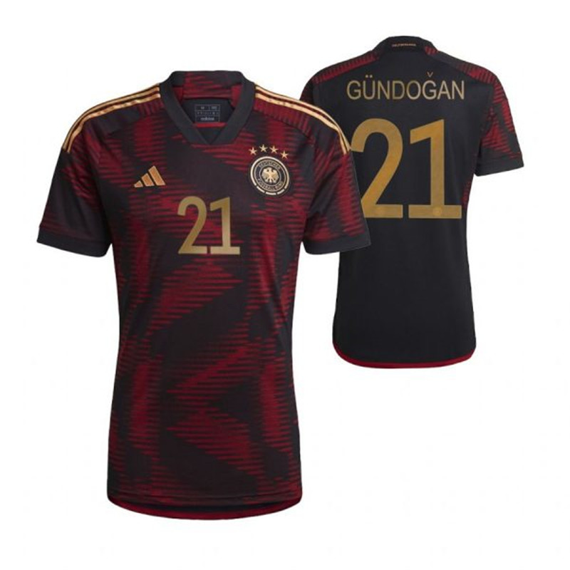 Germany 21 GUNDOGAN Away 2022 FIFA World Cup Thailand Soccer Jersey