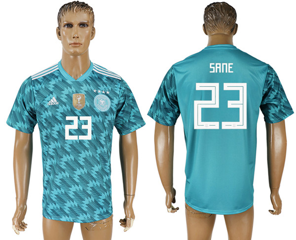 Germany 23 SANE Away 2018 FIFA World Cup Thailand Soccer Jersey