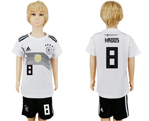 Germany 8 KROOS Home Youth 2018 FIFA World Cup Soccer Jersey