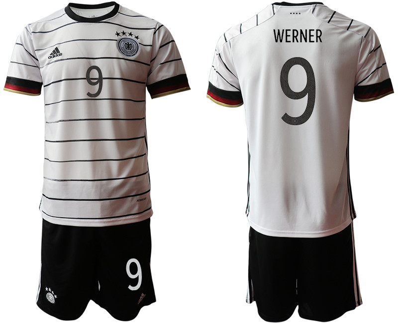 Germany 9 WERNER Home UEFA Euro 2020 Soccer Jersey