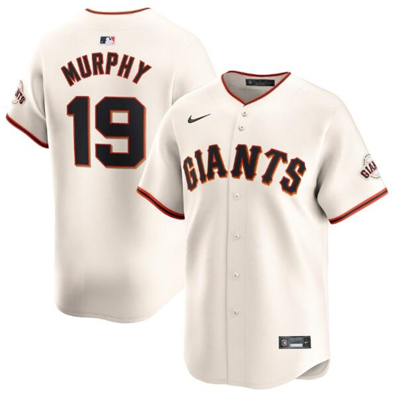 Giants 19 Tom Murphy Cream Nike Cool Base Jersey