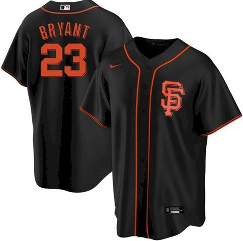 Giants 23 Kris Bryant Black 2020 Nike Cool Base Jersey