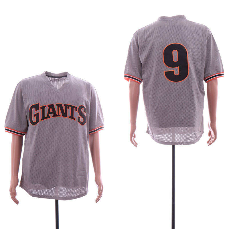 Giants 9 Matt Williams Gray BP Mesh Jersey