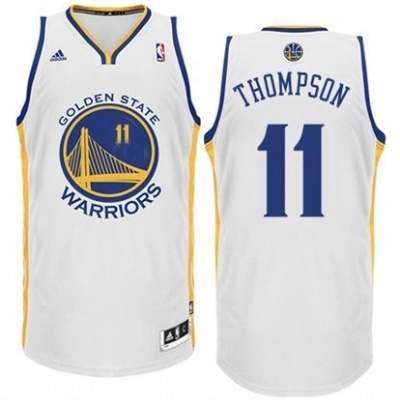 Golden State Warriors #11 Klay Thompson Revolution 30 Swingman Home Jersey