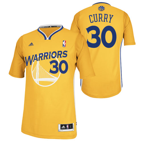 Golden State Warriors 30 Stephen Curry Alternate Yellow Jersey