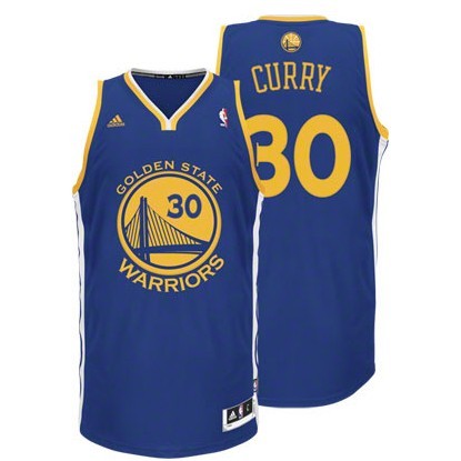 Golden State Warriors 30 Stephen Curry Revolution 30 Swingman Road Blue Jersey