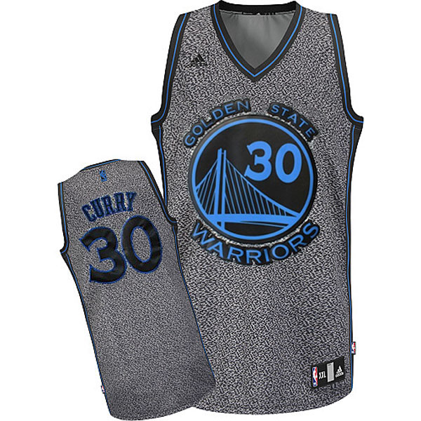 Golden State Warriors 30 Stephen Curry Static Fashion Swingman Black Jersey