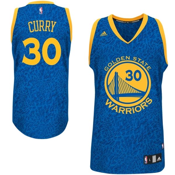 Golden State Warriors #30 Stephen Curry Crazy Light Leopard Swingman Jersey