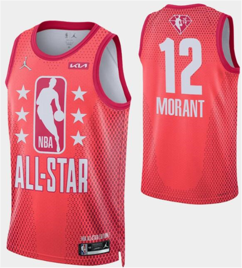 Grizzlies 12 Ja Morant Red 2022 NBA All Star Jordan Brand Swingman Jersey