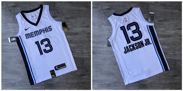 Grizzlies 13 Jaren Jackson Jr. White Nike Swingman Printed Jersey