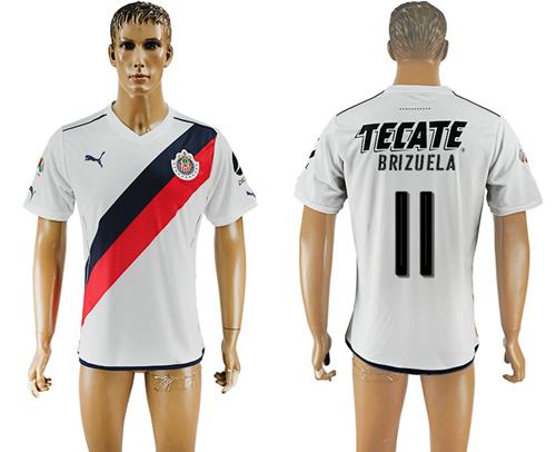 Guadalajara 11 Brizuela Away Soccer Club Jersey