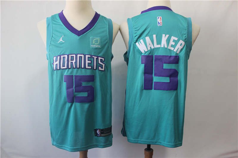 Hornets 15 Kemba Walker Teal Jordan Brand Swingman Jersey