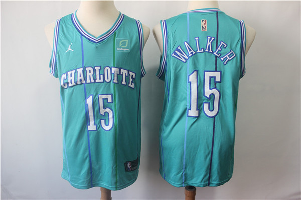 Hornets 15 Kemba Walker Teal Throwback Jordan Brand Swingman Jersey