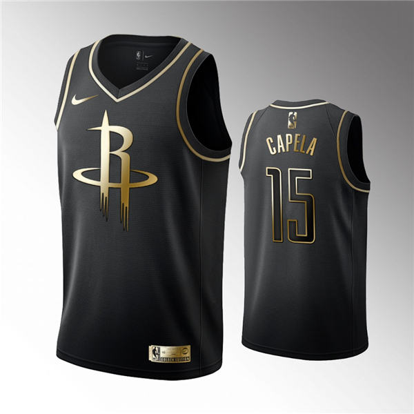 Houston Rockets #15 Clint Capela Black Jersey