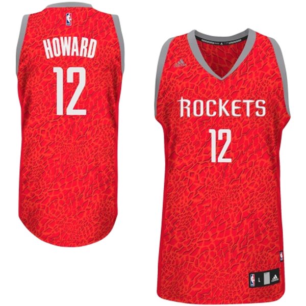 Houston Rockets #12 Dwight Howard Crazy Light Leopard Swingman Jersey