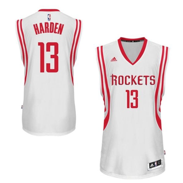 Houston Rockets 13 James Harden 2014 15 New Home White Swingman Jersey