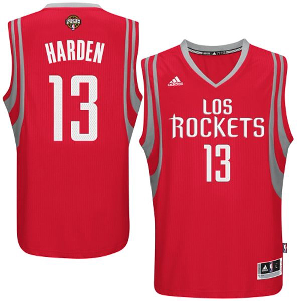 Houston Rockets 13 James Harden 2014 15 Noches Enebea Swingman Road Red Jersey