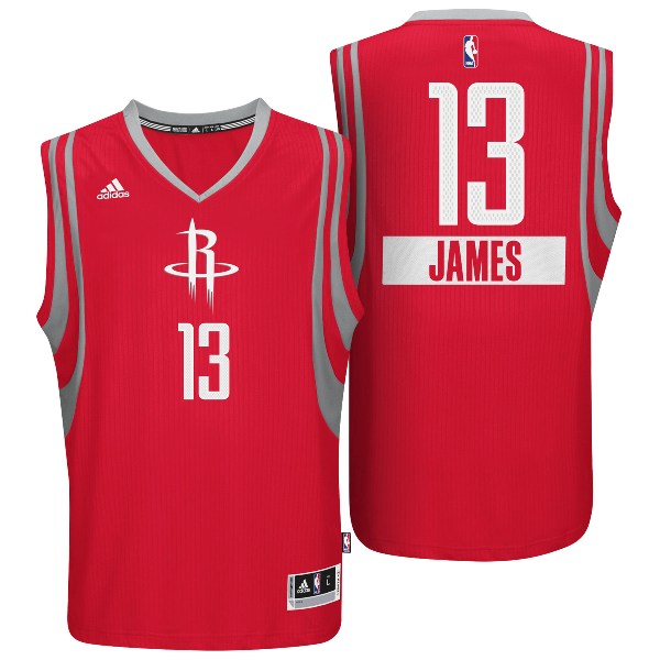 Houston Rockets 13 James Harden 2014 Christmas Day Big Logo Red Swingman Jersey