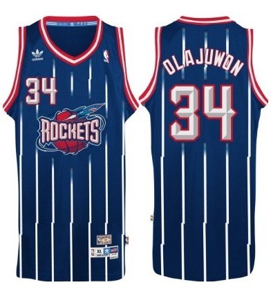 Houston Rockets #34 Hakeem Olajuwon Hardwood Classics Swingman Jersey