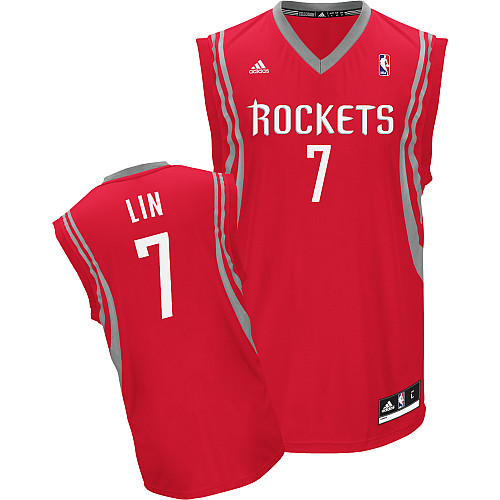 Jeremy Lin Houston Rockets #7 Revolution 30 Swingman Road Red Jersey