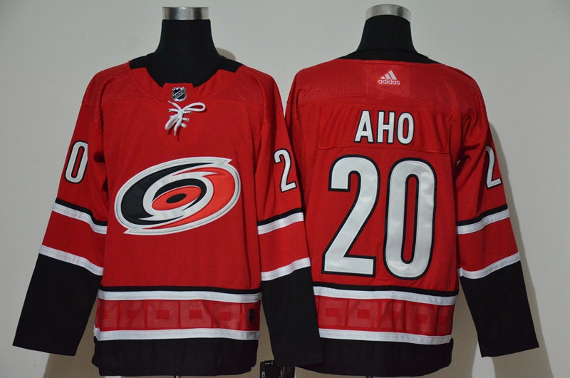 Hurricanes 20 Sebastian Aho Red Adidas Jersey