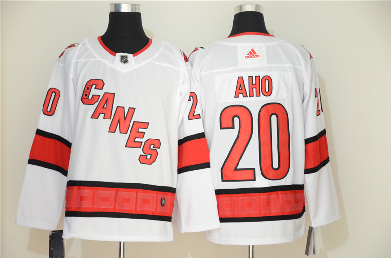 Hurricanes 20 Sebastian Aho White Adidas Jersey