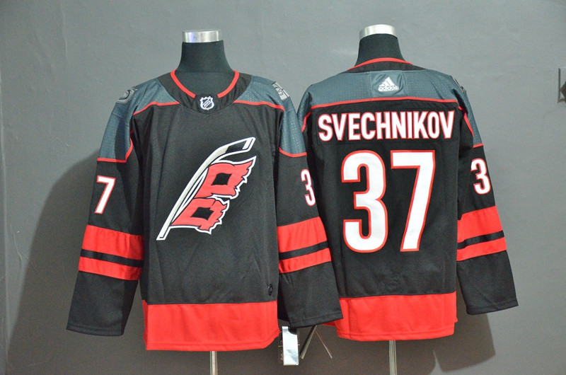 Hurricanes 37 Andrei Svechnikov Black Adidas Jersey