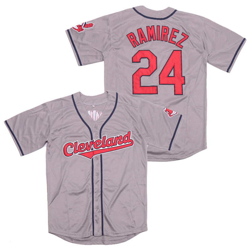 Indians 24 Manny Ramirez Gray Turn Back The Clock Jersey