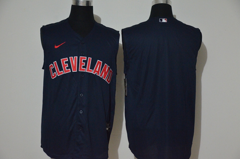 Indians Blank Black Nike Cool Base Sleeveless Jersey